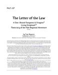 RPG Item: PAL7-07: The Letter of the Law