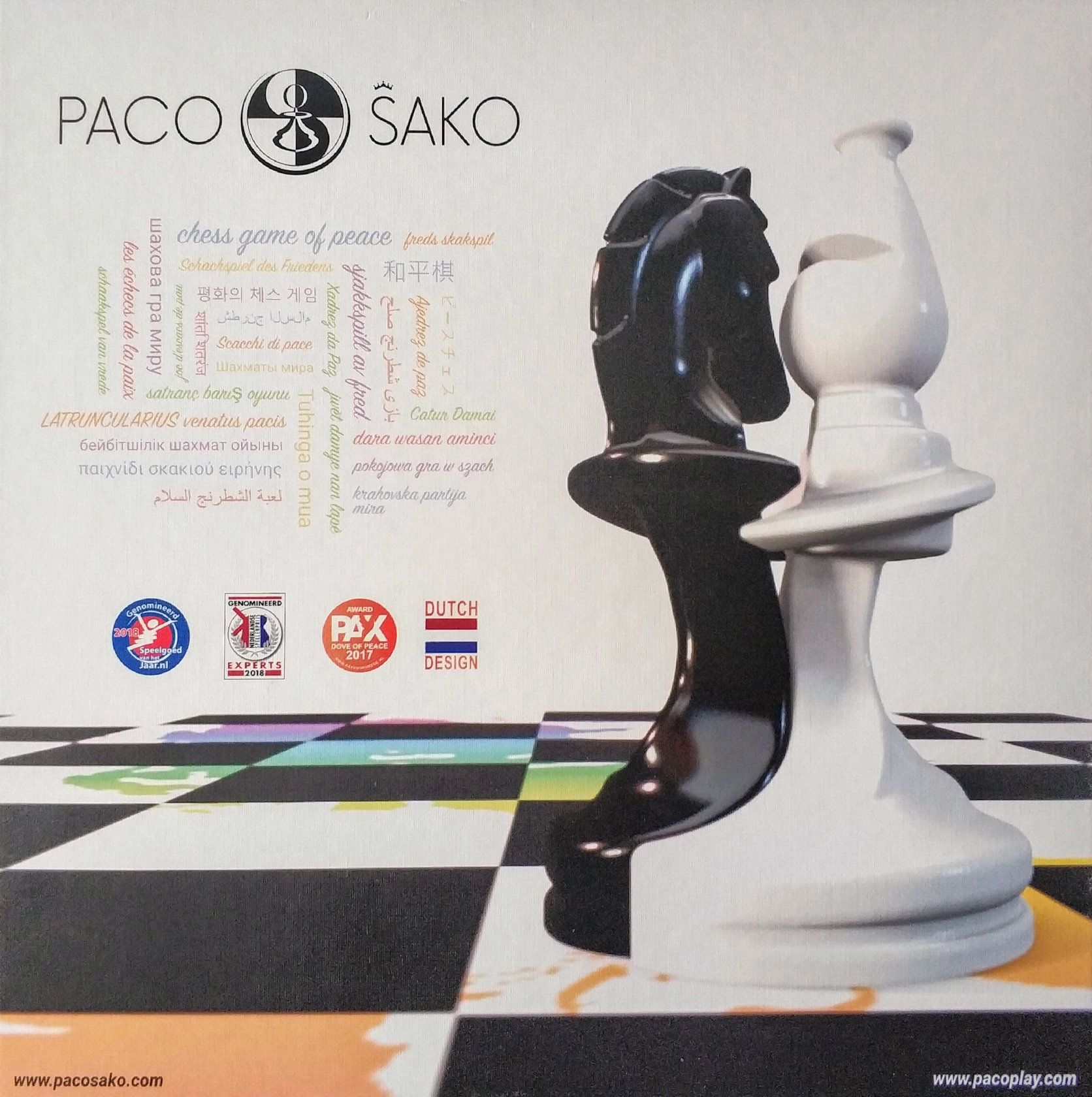 Boîte du jeu Paco Ŝako