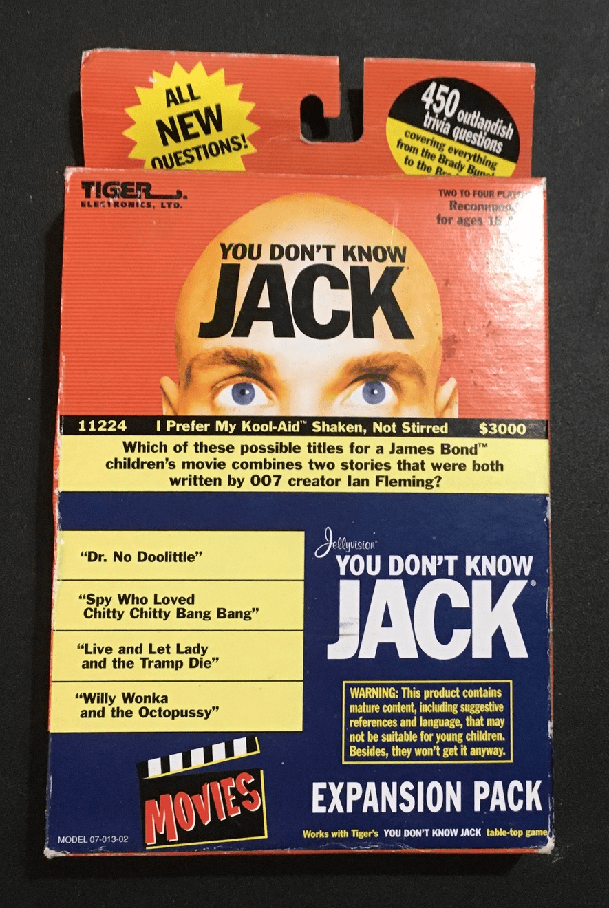You Dont Know Jack: Movies Expansion Pack box art
