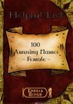 RPG Item: 100 Amusing Names - Female