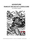 RPG Item: Ruins Of The Old City & Devil's End