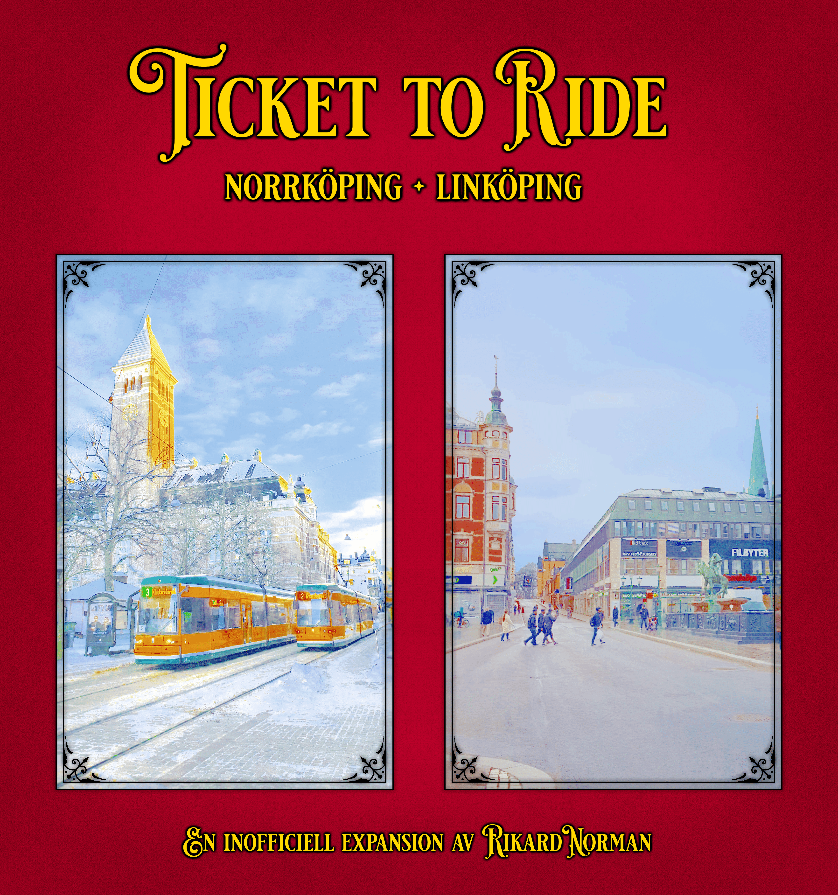 Norrköping, Linköping (fan expansion for Ticket to Ride)