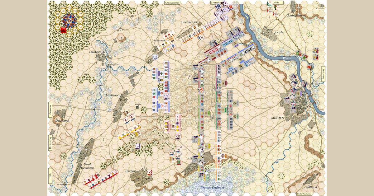 battle of minden map