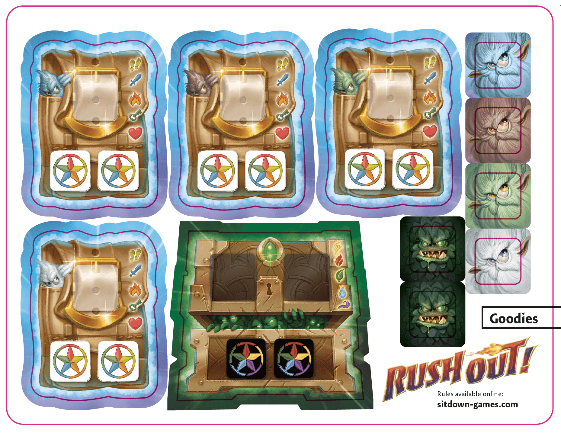 Rush Out! Goodies: The Familiars