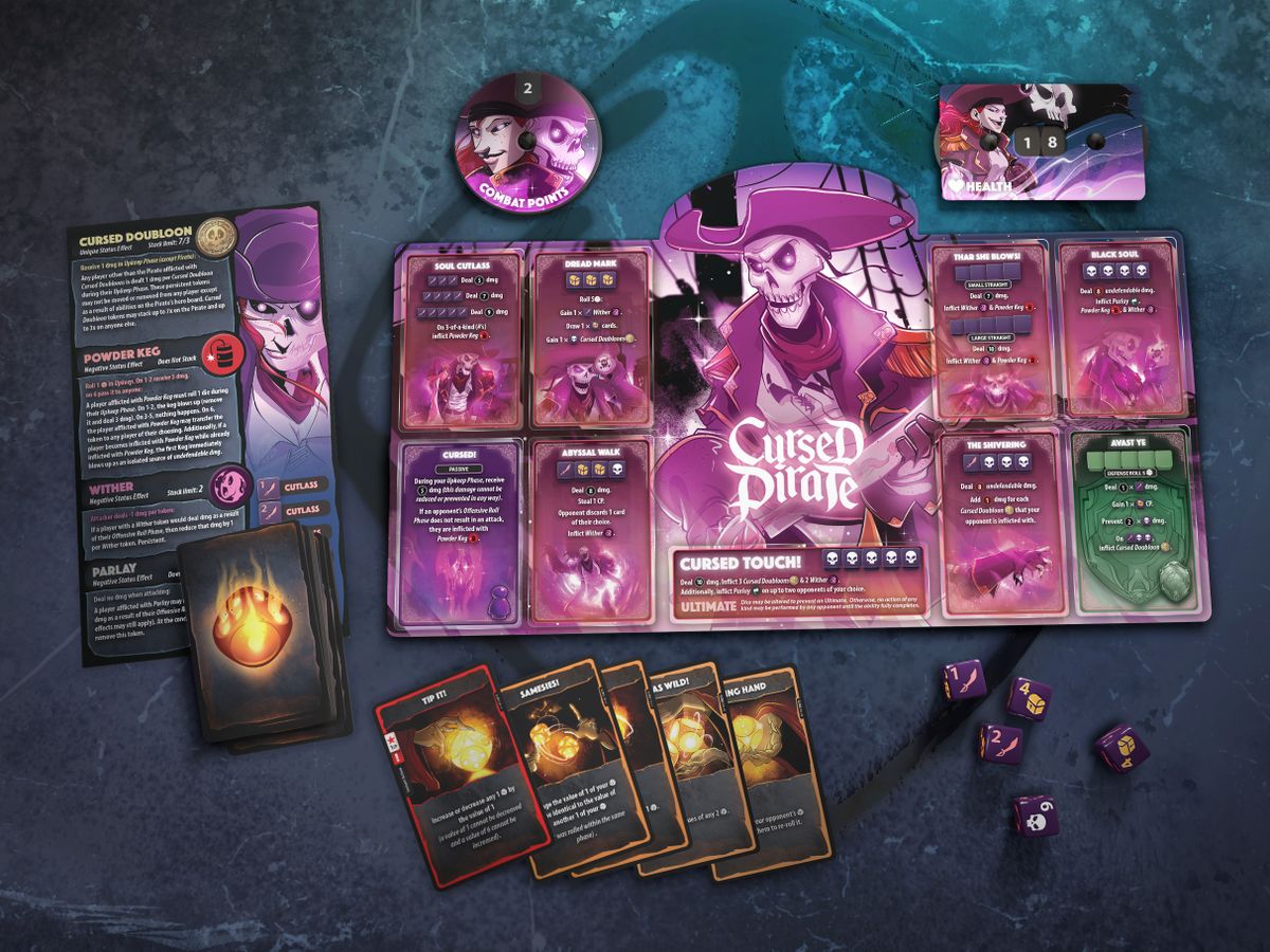 Asset image game Dice Throne: Season Two – Cursed Pirate v. Artificer