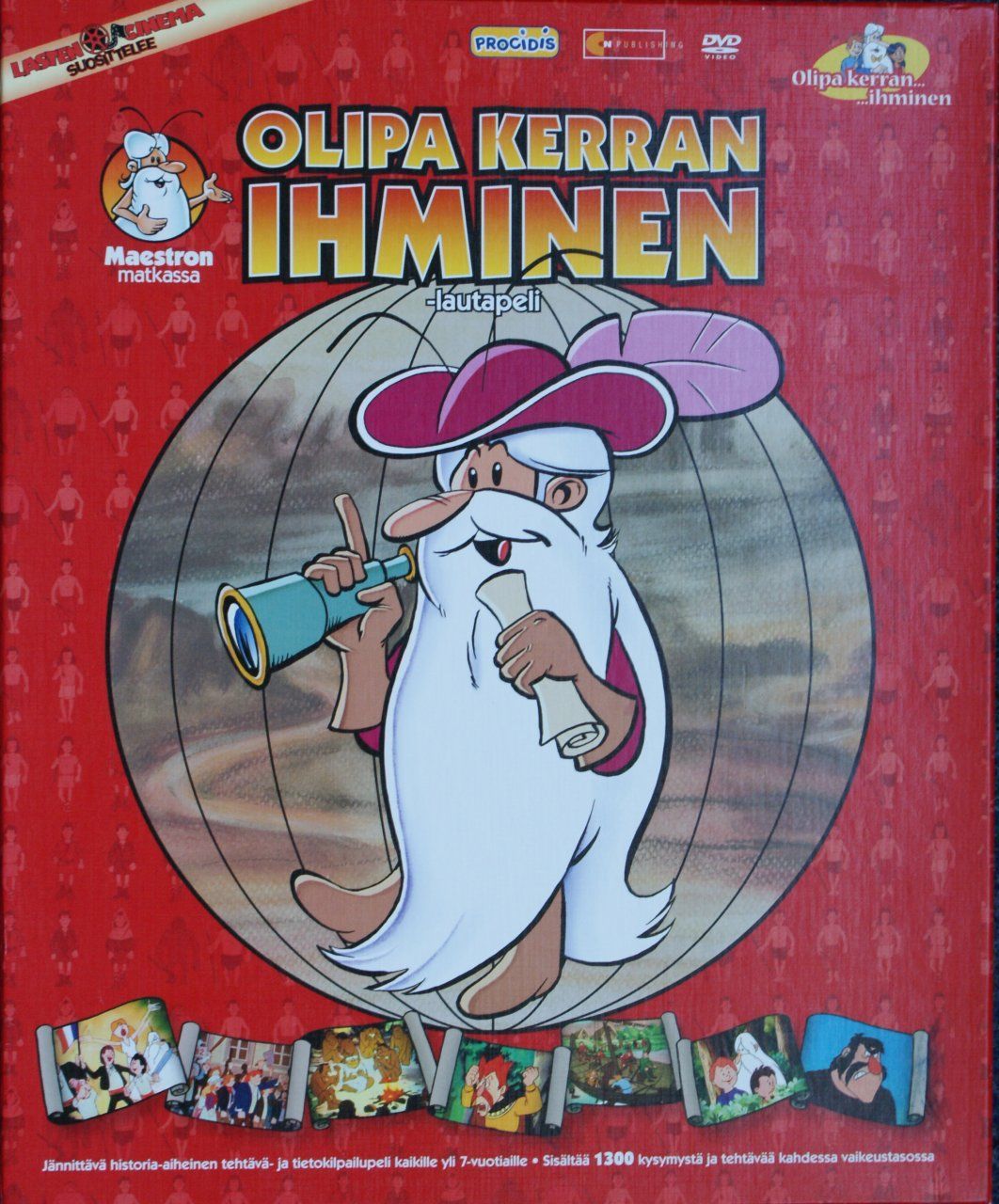 Olipa kerran ihminen -lautapeli cover art