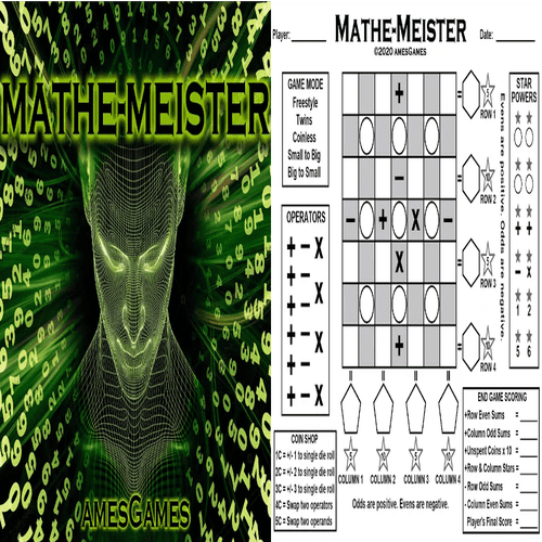 Print and Play: Mathe-Meister | Juegos Roll & Write