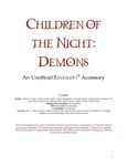RPG Item: Children of the Night: Demons