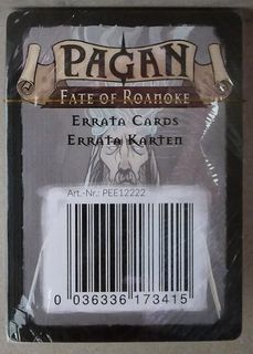 Pagan: Fate of Roanoke – Errata Cards