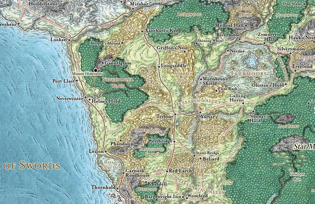 D D Savage Frontier Map Geeklists For Fr5: The Savage Frontier | Videogamegeek