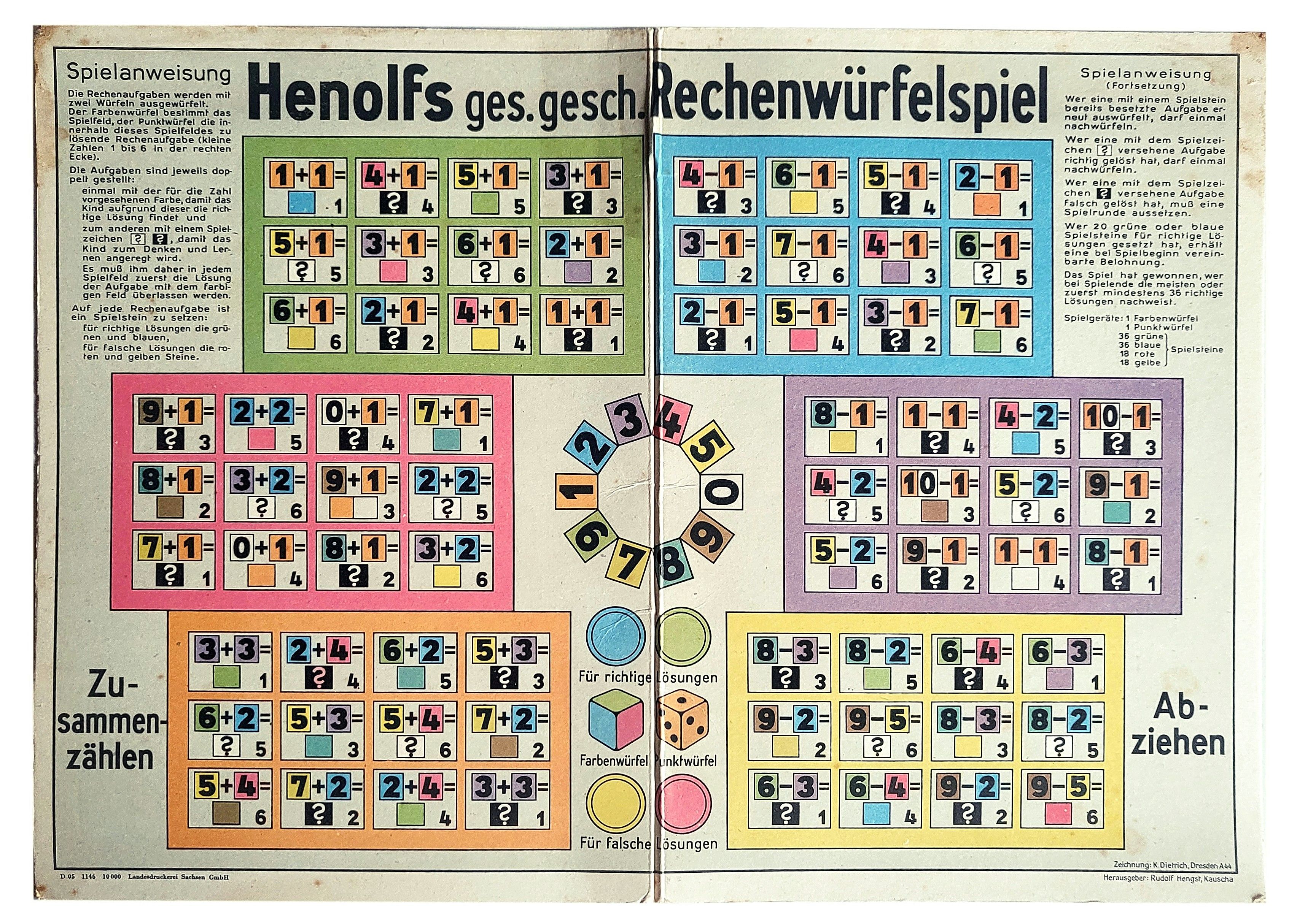 Cover art for Henolfs Rechenwürfelspiel
