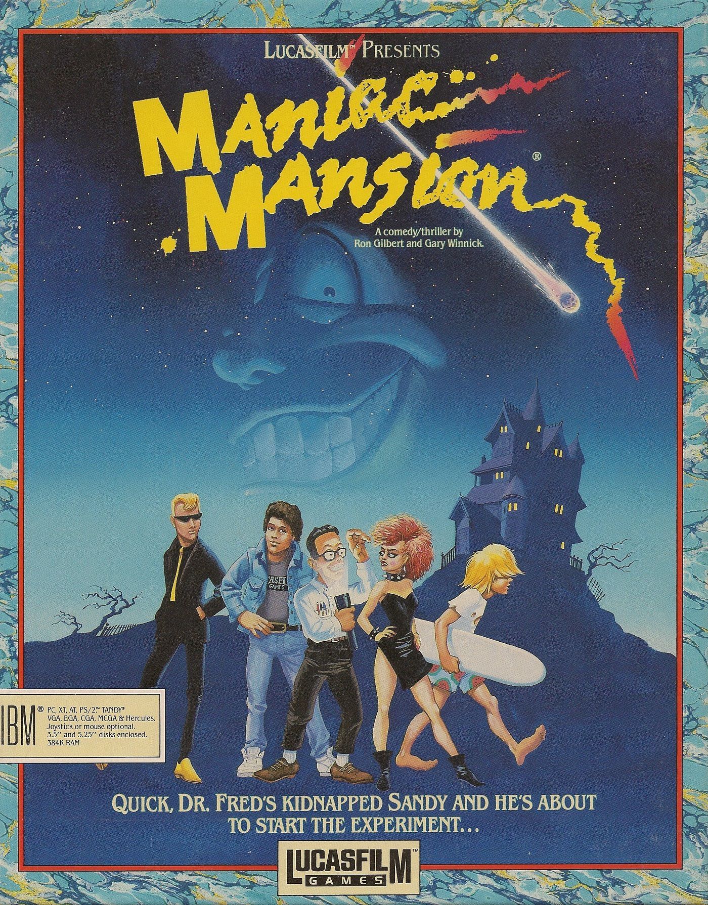 Maniac Mansion box art
