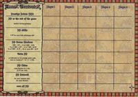 Board Game Accessory: Hansa Teutonica: Score Sheet