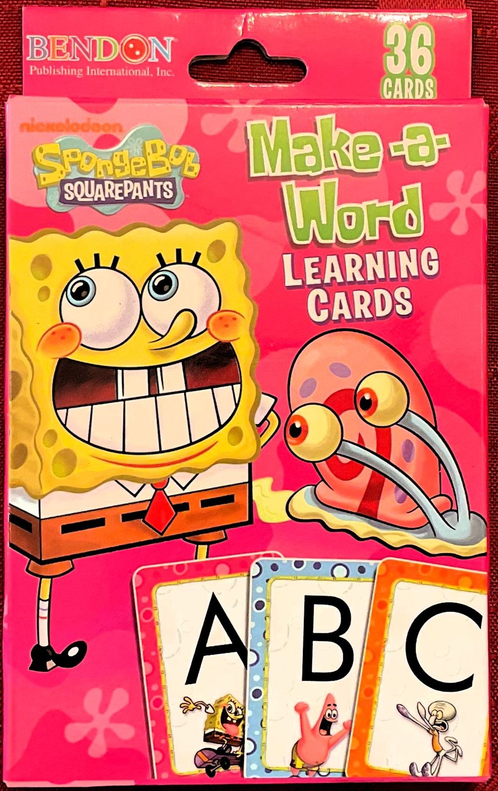 Cover art for Spongebob SquarePants Make-a-Word Learning Cards