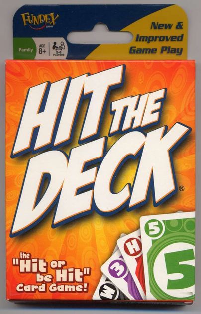 Fundex Hit the Deck Card Game & Swipe Dice And Chips Game 