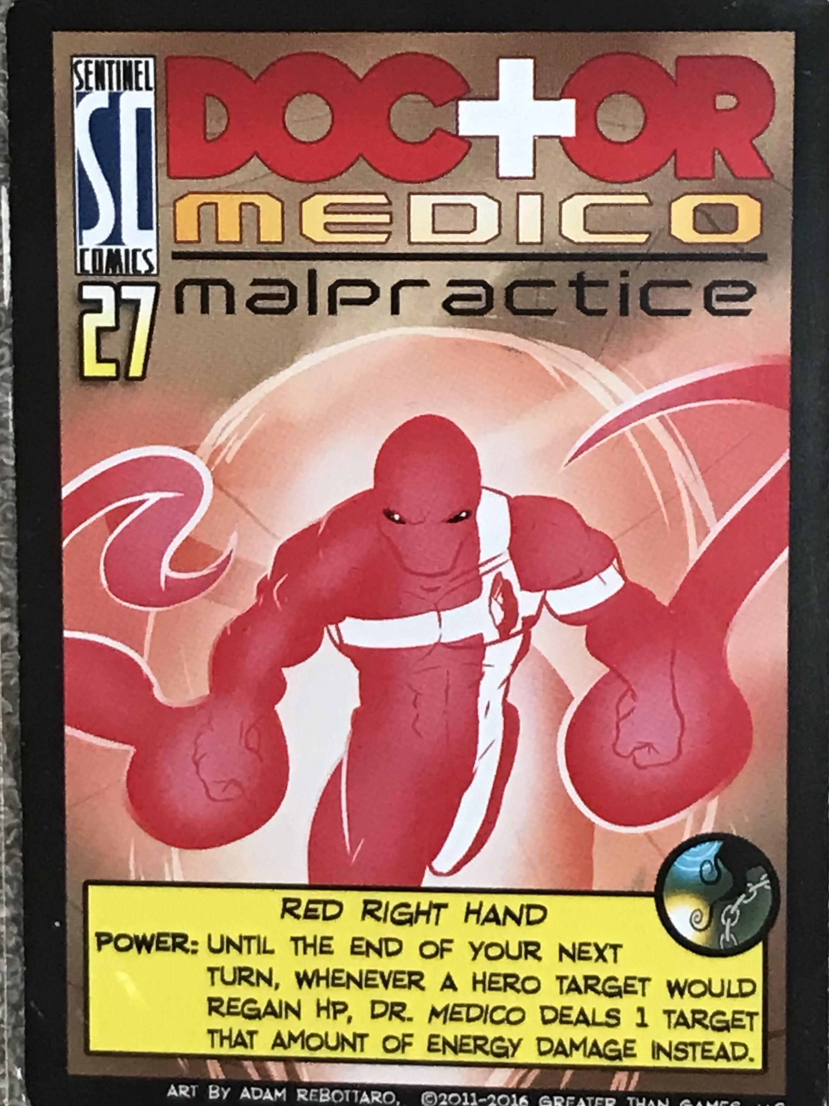 Sentinels of the Multiverse: Dr. Medico, Malpractice Promo Card
