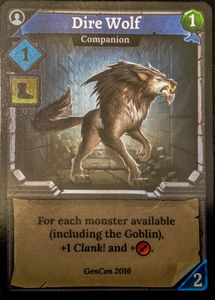 Clank!: Dire Wolf Promo Card Cover Artwork