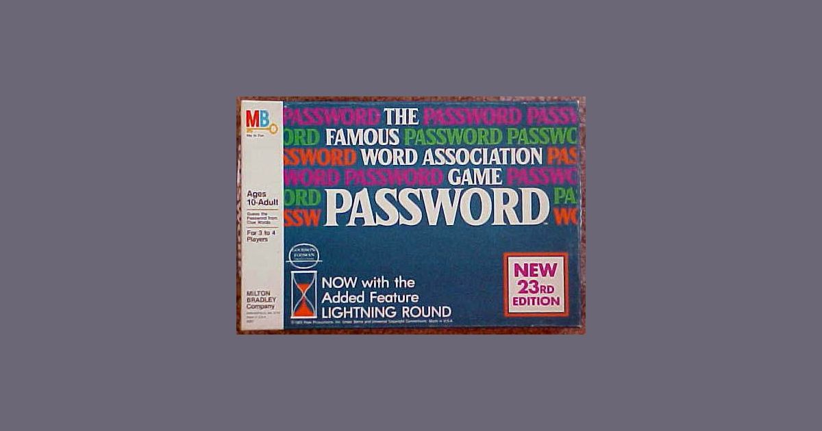 Password New 14th Edition Board Game