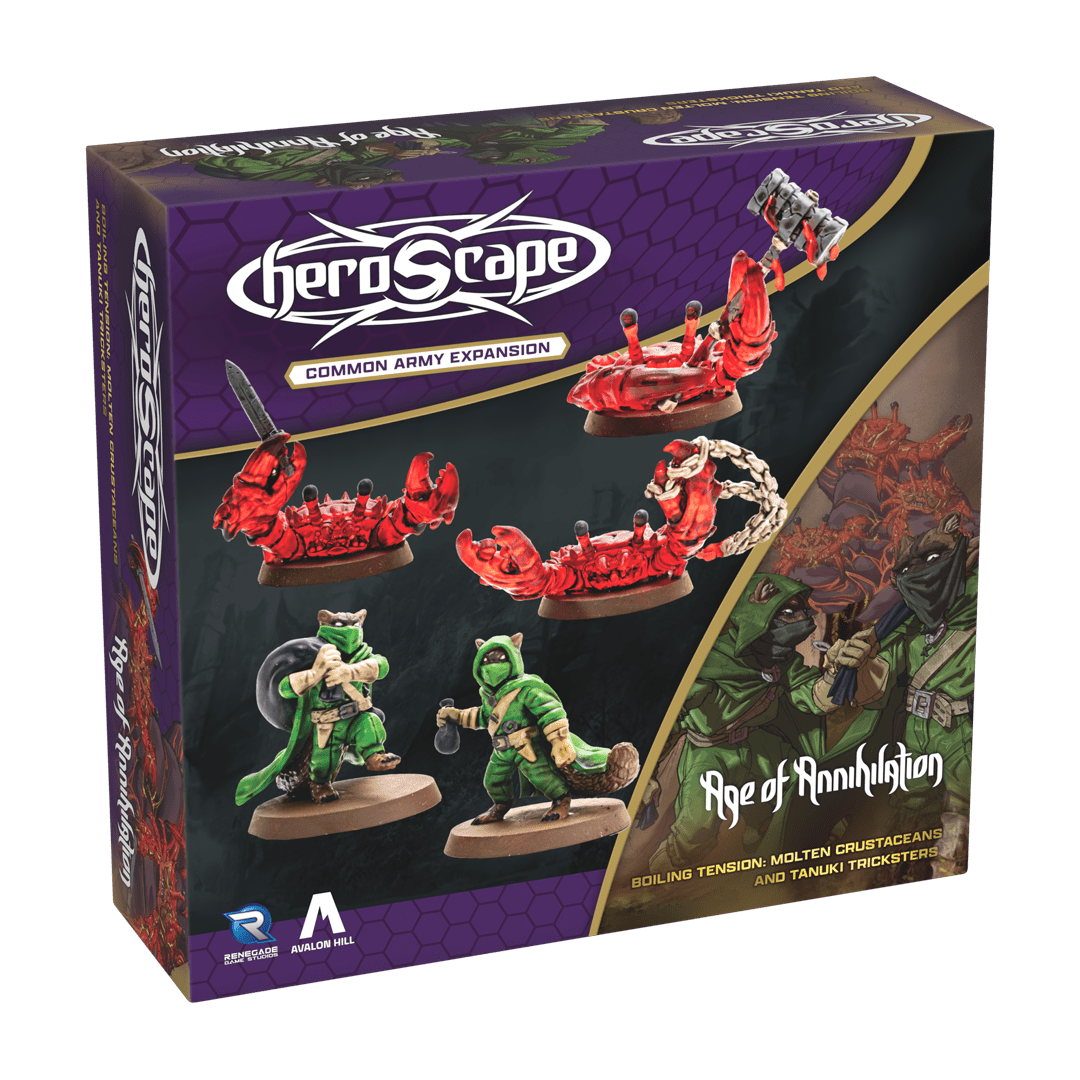 Heroscape: Molten Crustaceans & Tanuki Tricksters Common Army Expansion