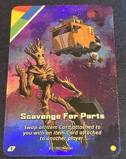 UNO Ultimate: Rocket & Groot – Scavenge For Parts Foil Chase Card