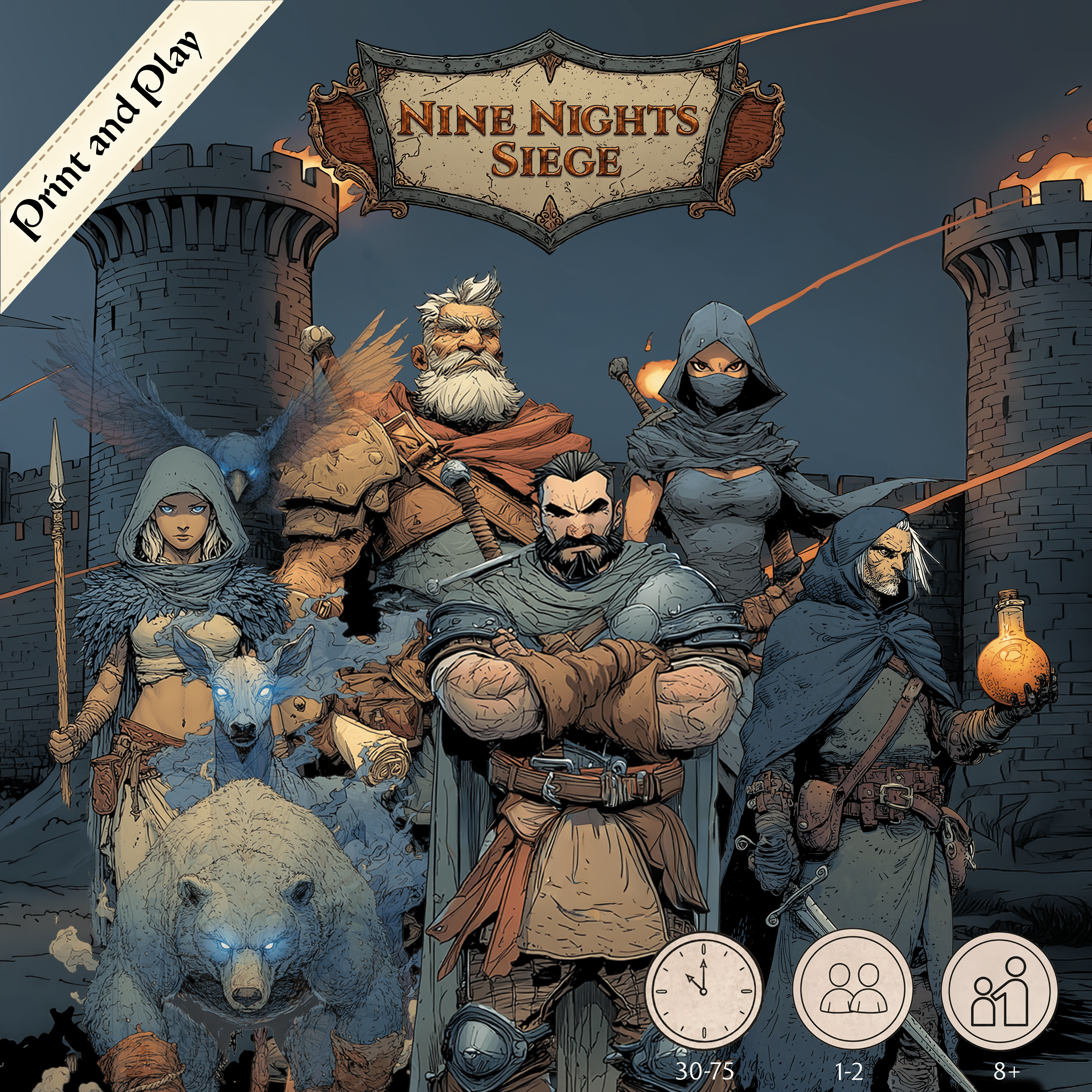 Cover art for Nine Nights Siege