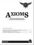 Issue: Axioms (IV - March 2017)