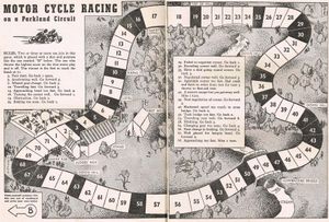 Motor Cycle Racing on a Parkland Circuit