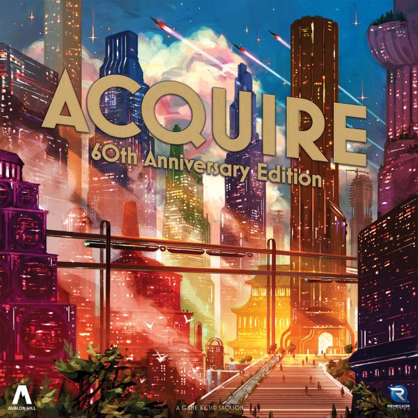 Acquire 60th Anniversary Edition, Renegade Game Studios, 2024 — front cover