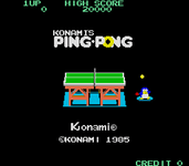 Video Game: Konami's Ping Pong