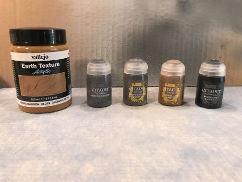 Vallejo Texture Acrylic Paint Earth/Water/Stone/Thick Mud/Ground Effect for  Modelling Painting 200ml