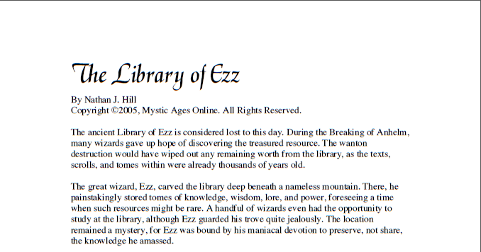 The Library of Ezz | RPG Item | RPGGeek