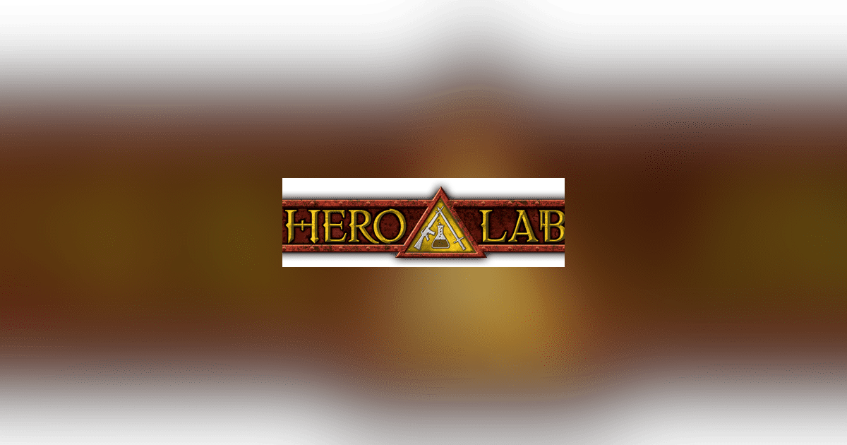 Hero Lab Classic RPG Item BoardGameGeek