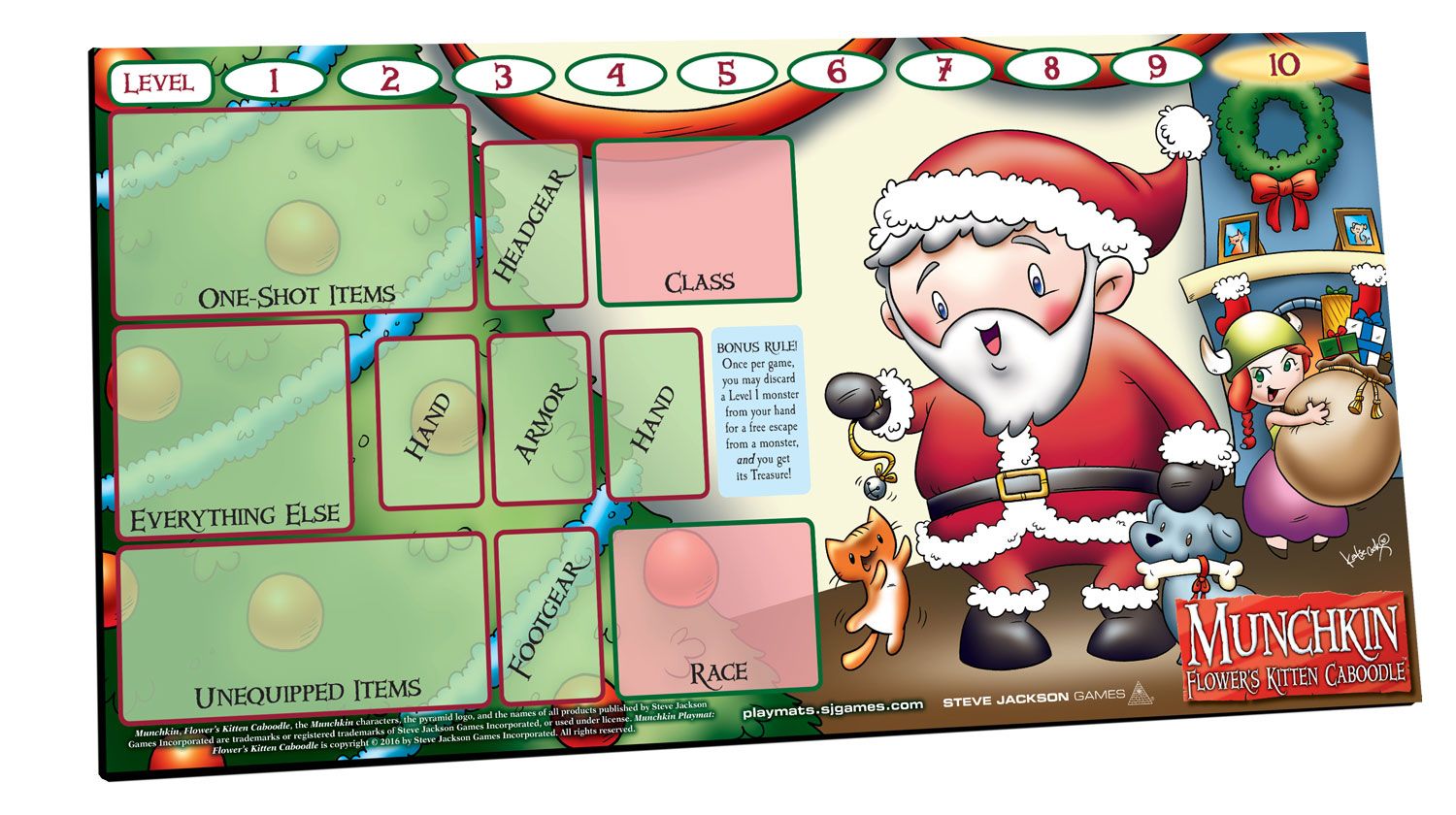 Munchkin: Playmat – Flower's Kitten Caboodle image