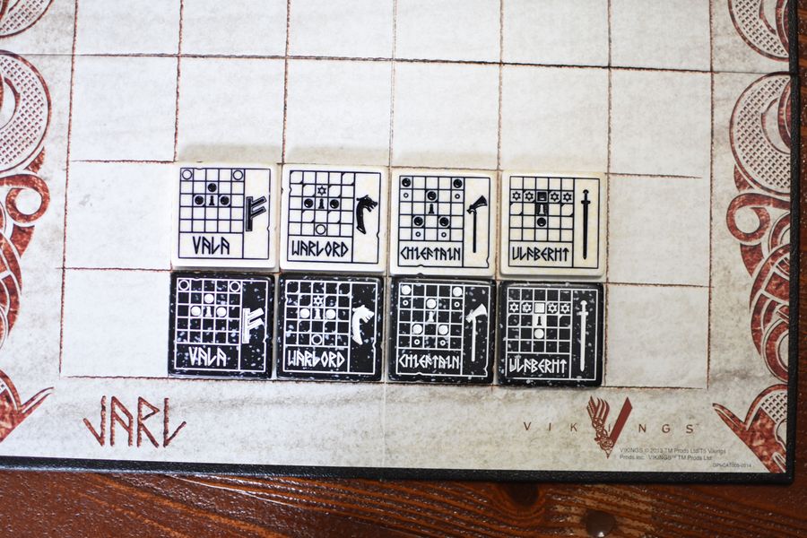 The 4 tiles in the Jarl with command ability.  The black tiles with command are particularly difficult to see.