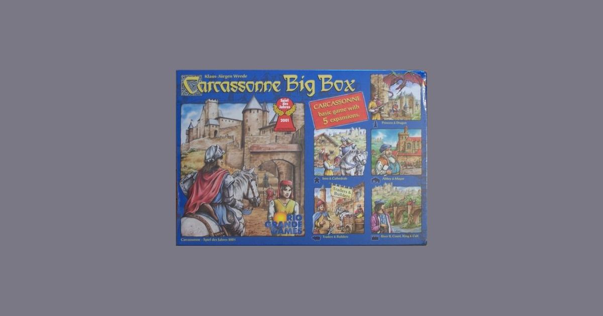 Carcassonne Big Box Edition 2 To 6 Players United Games  2017 GU572 Board Game 