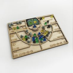 Terraforming Mars: Turmoil – The GiftForge Committee board