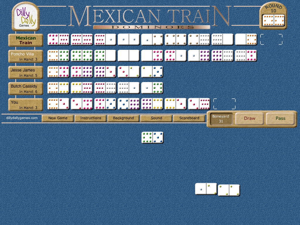 Mexican Train Dominoes box art