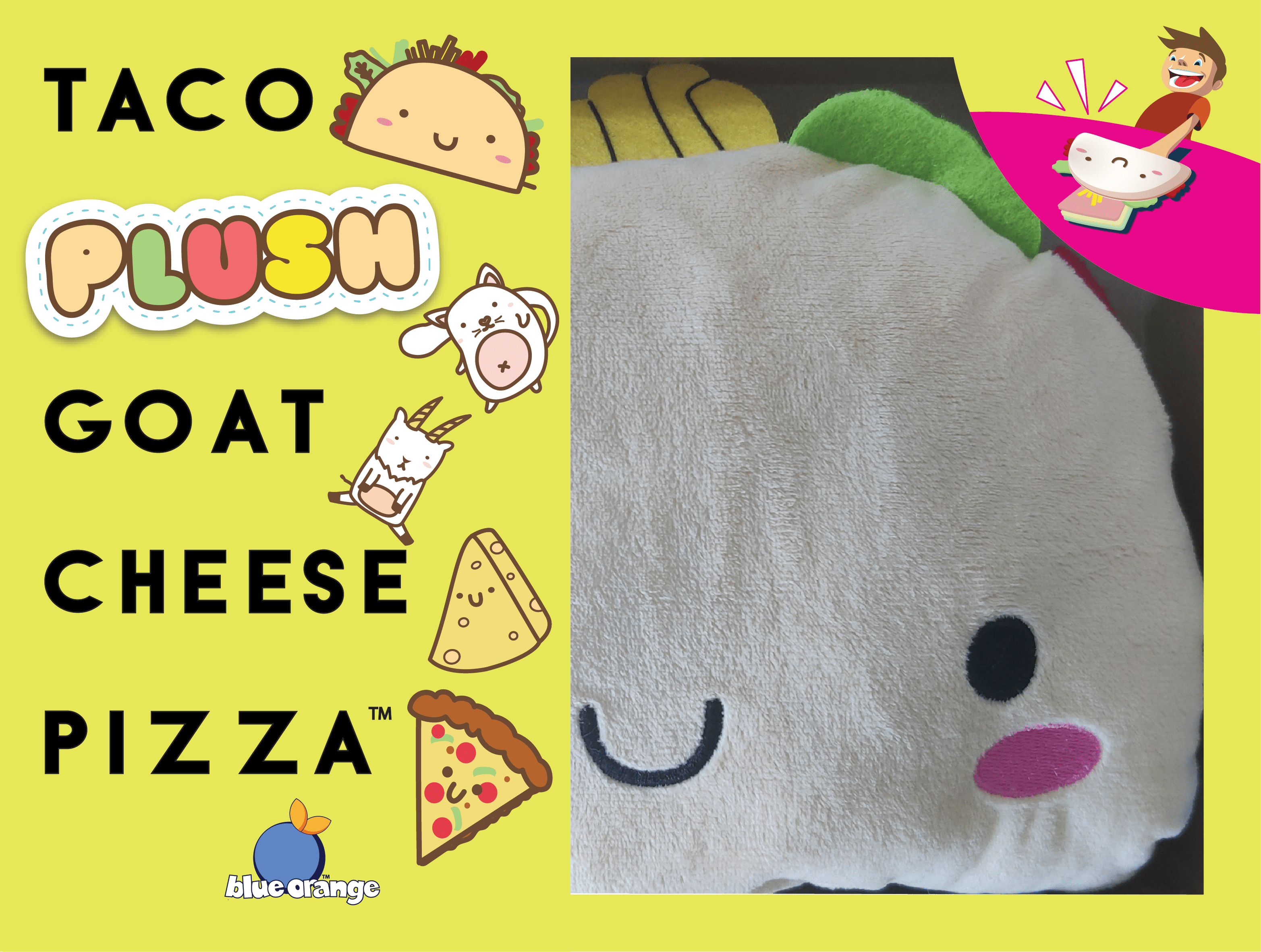 Taco Plush Goat Cheese Pizza box art