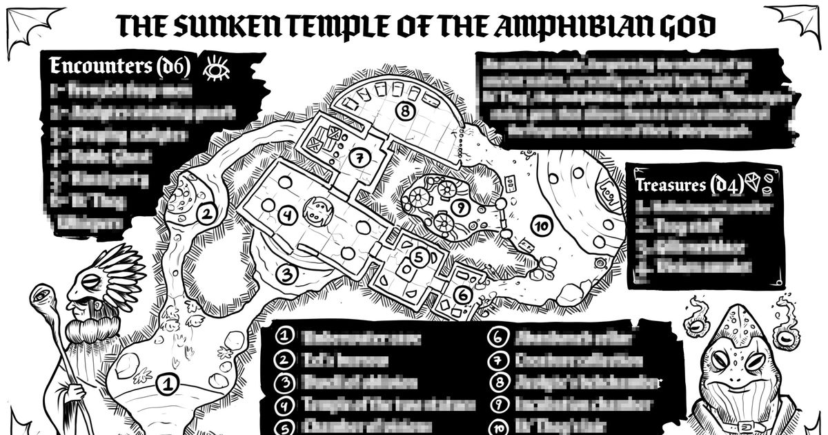 The sunken temple of the amphibian god rpg item rpggeek