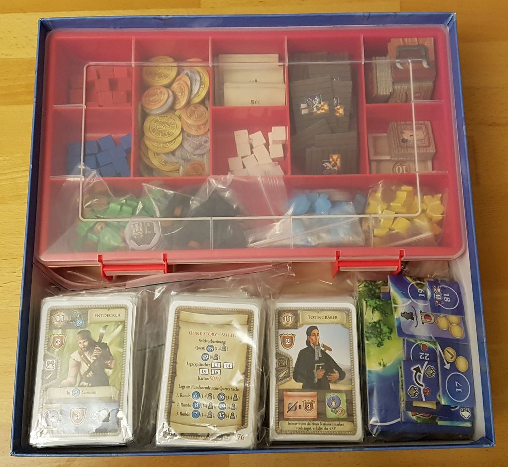 My storing solution — Photo by Joellenbecker on BoardGameGeek
