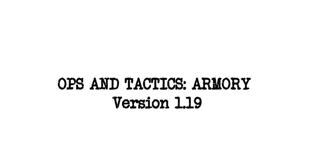 Ops and Tactics Armory RPG Item BoardGameGeek