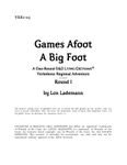 RPG Item: VER1-05: Games Afoot: A Big Foot