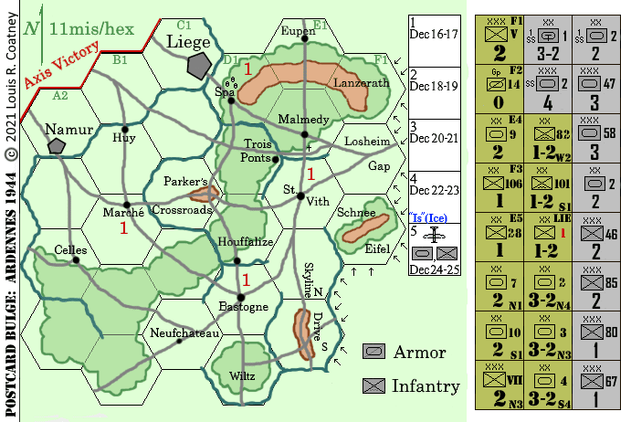 Postcard Bulge:  Ardennes 1944