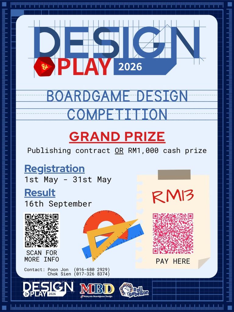 Design & Play 2026 - Malaysian game design competition | Hiew's ...