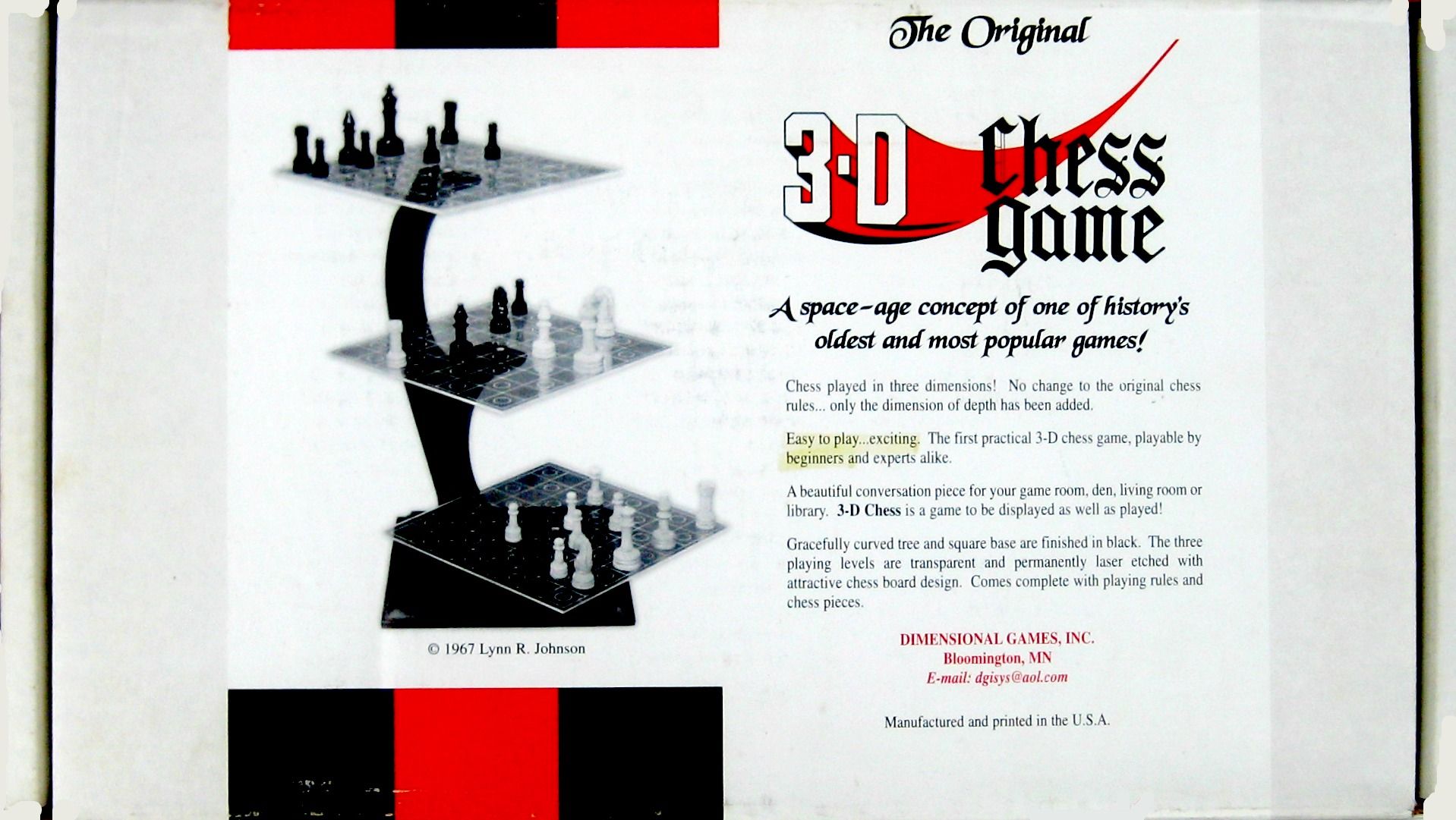 The Original 3-D Chess Game cover