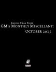 Issue: GM's Monthly Miscellany (October 2015)