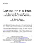 RPG Item: ADAP4-1: Leader of the Pack