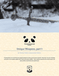 RPG Item: Unique Weapons, part I