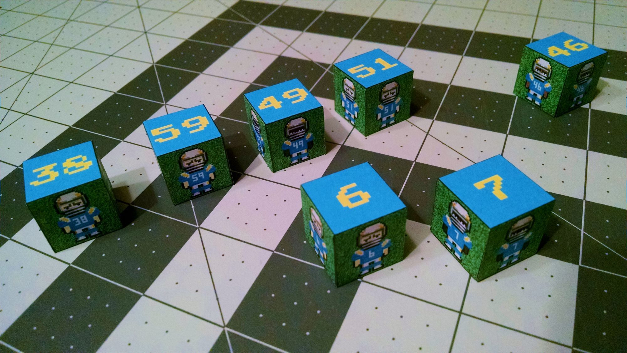Pixelblock player color schemes | Techno Bowl: Arcade Football Unplugged