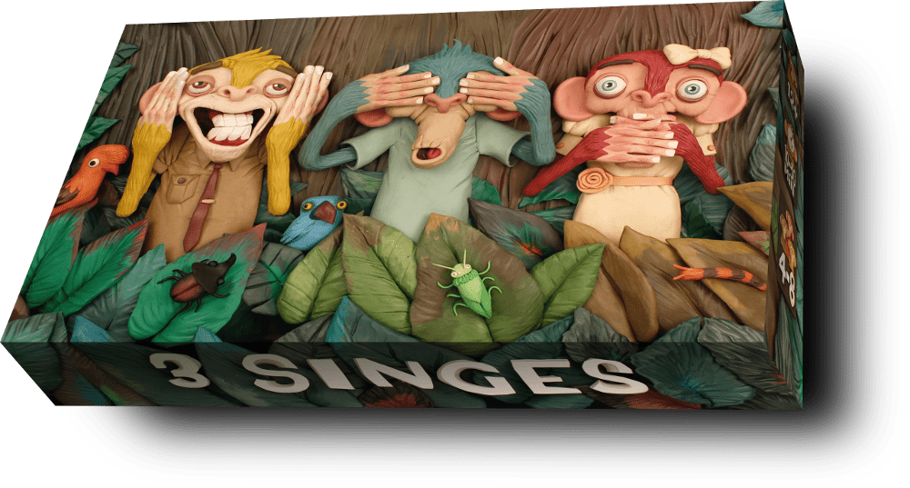 3 Monkeys Board Game Boardgamegeek They embody proverbial principle see no evil, hear no evil, speak no three monkeys necklace three wise monkeys monkey see no | etsy.